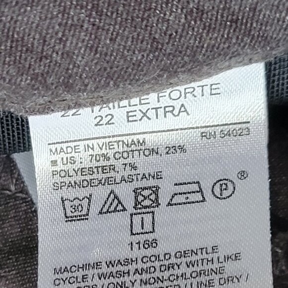 Old Navy Pixie Pants Womens 22 Tall Plus Gray - Picture 4 of 9